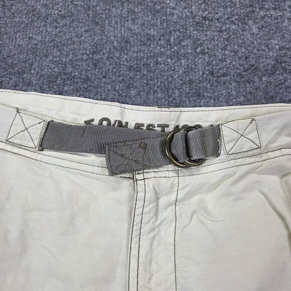Old Navy Shorts Mens 34 Khaki Beige Cargo Outdoors Utility Belted Baggy VTG  Y2k - Picture 5 of 10